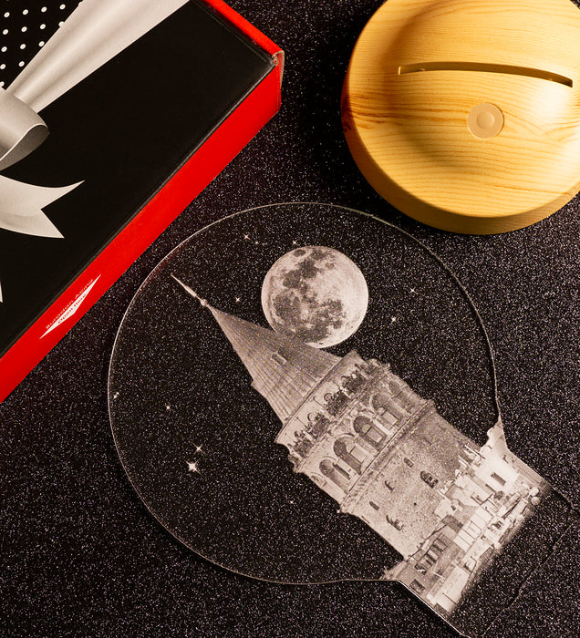 Galata Kulesi Tasarımlı Kişiye Özel Lamba – Romantik İstanbul Hediyesi