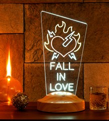 Fall in Love Kalp Figürlü Dekoratif  Neon Lamba