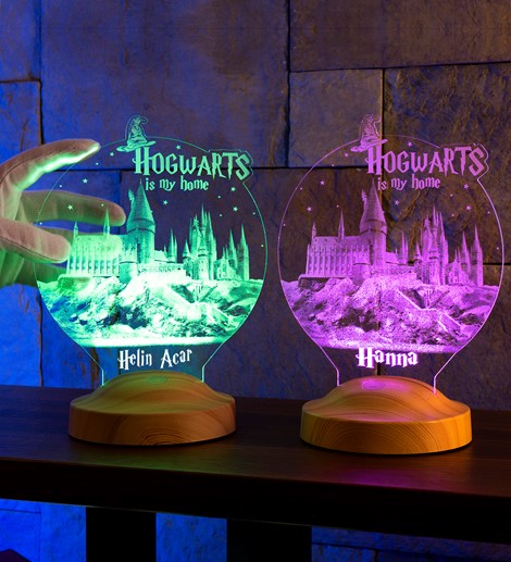 Kişiye Özel Harry Potter Hogwarts Hediyesi,  Hogwarts, 3D Led Lamba