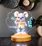 Kişiye Özel Sevimli Koala Tasarımlı Çocuk Odası Gece Lambası, Bebek Gece Lambası Tavsiyesi, Çantalı Koala Çocuk Doğum Günü Hediyesi Led Lamba
