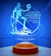 Star Wars Darth Vader Kişiye Özel Hediye 3D Led Lamba