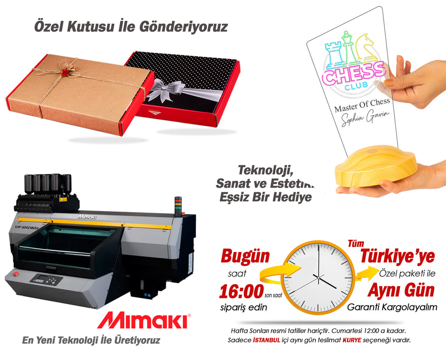 Satranç Turnuvası Kupa Ödül Hediyesi, Satranç Öğretmenine Hediye Led Lamba, Satranç Temalı Hediyelik, Chess Renkli Masa Lambası
