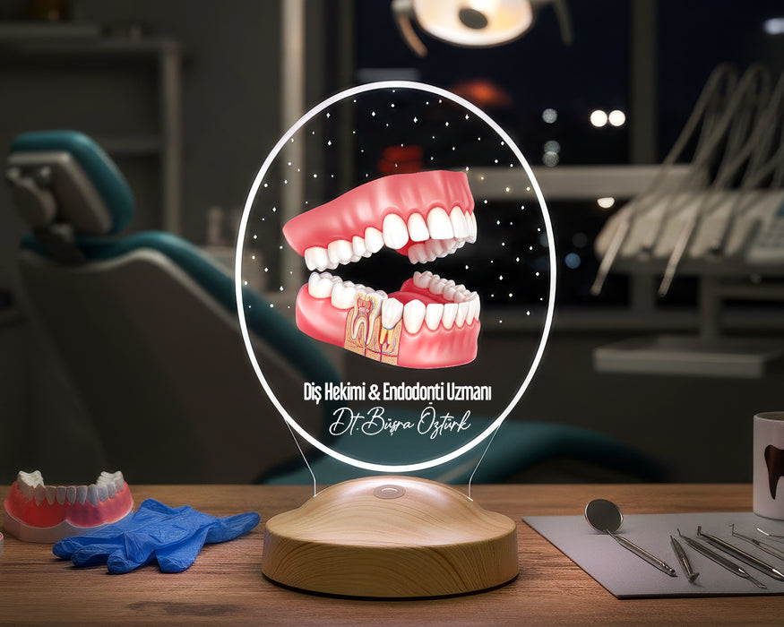 Diş Hekimi ve Endodonti Uzmanına Hediye – Diş Doktoru Hediyesi LED Lamba